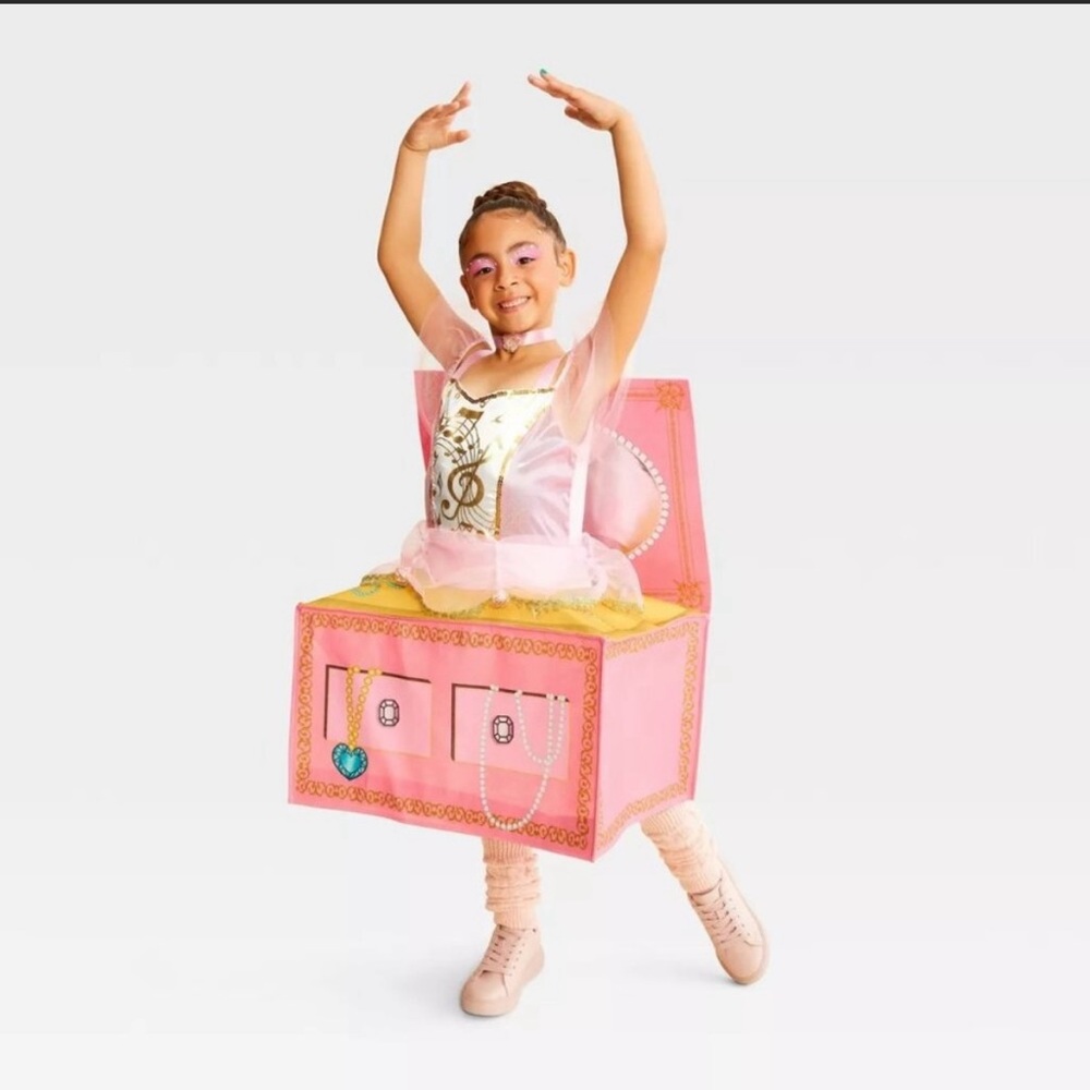 Girls Hyde and Eek MUSIC BOX BALLERINA Lights Up Costume (size small) 6/7 NWT